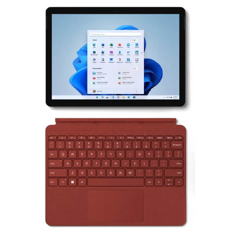 SURFACE Go 3 LTE (10.5", Intel Core i3, RAM 8 GB,128 GB) Black Type Cover Poppy Red