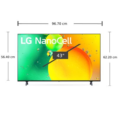 LG ทีวี 43NANO75SQA สมาร์ททีวี 43 นิ้ว 4K NanoCell UHD LED รุ่น 43NANO75SQA.ATM ปี 2022