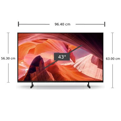 SONY ทีวี X80L UHD LED (43", 4K, Google TV, ปี 2023) รุ่น KD-43X80L