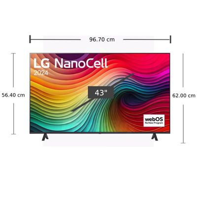 LG TV 43Nano81 Smart TV 43 Inch 4K NanoCell UHD 43NANO81TSA.ATM 2024