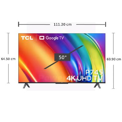 TCL ทีวี 50P745 UHD LED (50", 4K, Google TV, ปี 2023) รุ่น 50P745