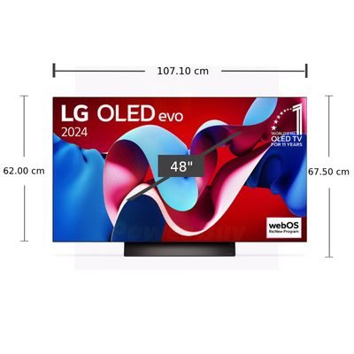 LG ทีวี 48C4 สมาร์ททีวี 48 นิ้ว 4K UHD OLED รุ่น OLED48C4PSA.ATM ปี 2024