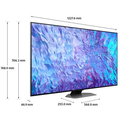 SAMSUNG ทีวี 55Q80C UHD QLED (55", 4K, Smart, ปี 2023) รุ่น QA55Q80CAKXXT