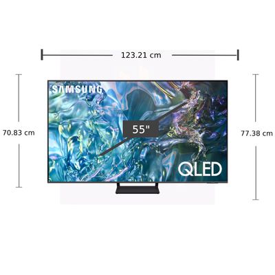 SAMSUNG ทีวี 55Q65D สมาร์ททีวี 55 นิ้ว 4K UHD QLED รุ่น QA55Q65DAKXXT ปี 2024