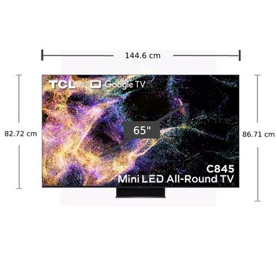 TCL TV 65C845 UHD Mini LED QLED (65", 4K, Google TV, 2023) 65C845