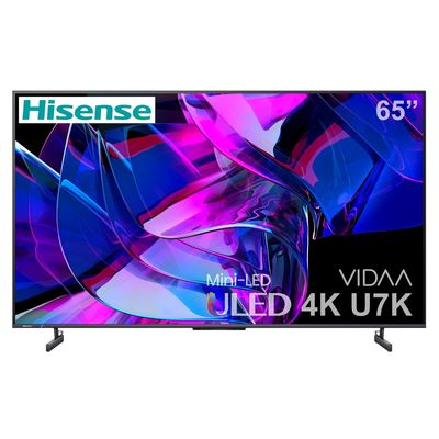 HISENSE ทีวี U7K สมาร์ททีวี 55-85 นิ้ว VIDAA 4K ULED Mini LED ปี 2023