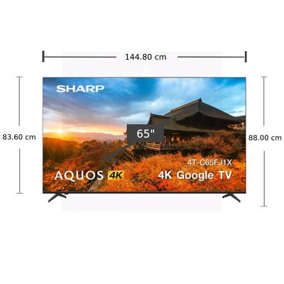 SHARP TV FJ Series Google TV 65 Inch 4K UHD LED 4T-C65FJ1X 2023