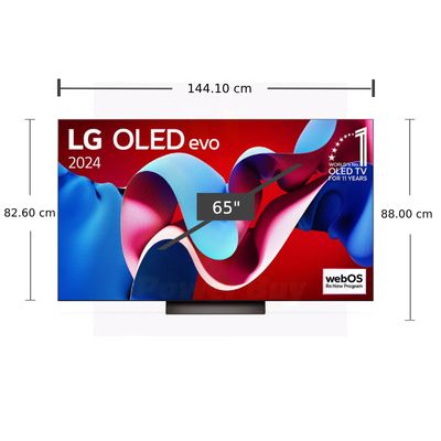 LG TV 65C4 Smart TV 65 Inch 4K UHD OLED OLED65C4PSA.ATM 2024