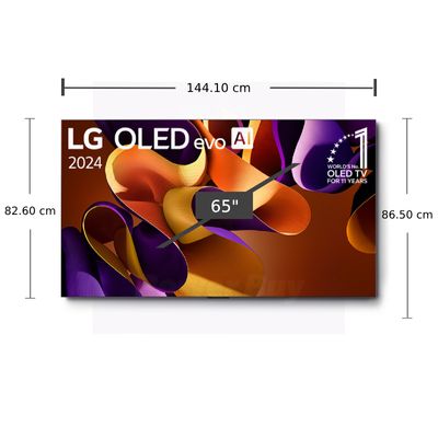 LG ทีวี 65G4 สมาร์ททีวี 65 นิ้ว 4K UHD OLED รุ่น OLED65G4PSA.ATM ปี 2024