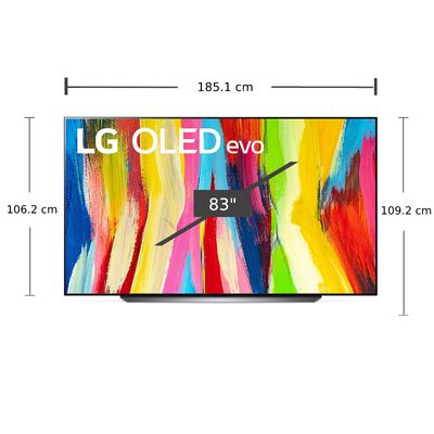 LG ทีวี OLED evo 83C2 (83", 4K, Smart, ปี 2022) รุ่น OLED83C2PSA.ATM