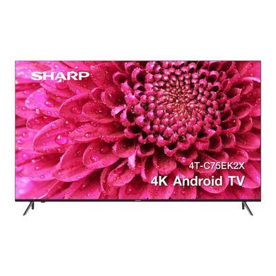 SHARP ทีวี EK Series Android TV 75 นิ้ว 4K UHD LED รุ่น 4T-C75EK2X ปี 2022