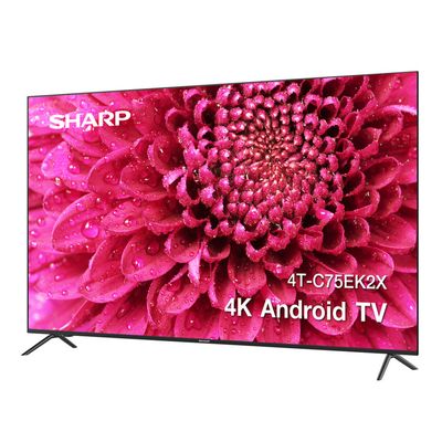 SHARP ทีวี EK Series Android TV 75 นิ้ว 4K UHD LED รุ่น 4T-C75EK2X ปี 2022