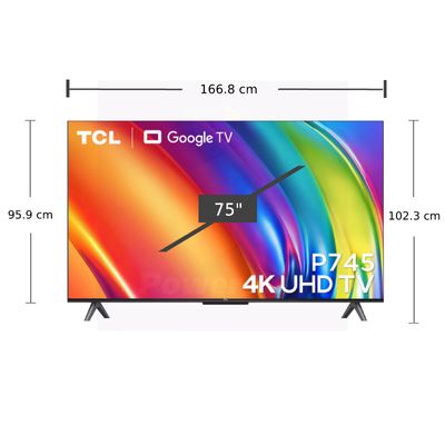 TCL TV 75P745 UHD LED (75", 4K, Google TV, 2023) 75P745