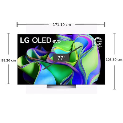 LG TV OLED evo 77C3 (77", 4K, Smart, 2023) OLED77C3PSA.ATM