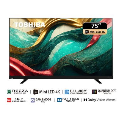 TOSHIBA ทีวี 75Z870MP สมาร์ททีวี 75 นิ้ว 4K VIDAA UHD MiniLED รุ่น 75Z870MP ปี 2023