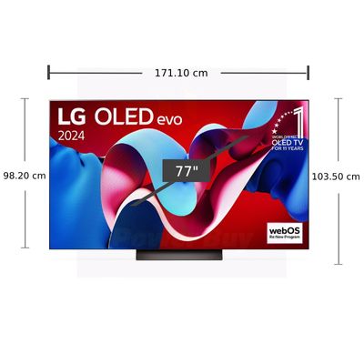 LG ทีวี 77C4 สมาร์ททีวี 77 นิ้ว 4K UHD OLED รุ่น OLED77C4PSA.ATM ปี 2024