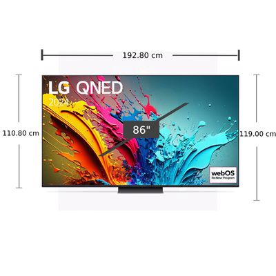 LG ทีวี 86QNED86 สมาร์ททีวี 86 นิ้ว 4K UHD QNED รุ่น 86QNED86TSA.ATM ปี 2024