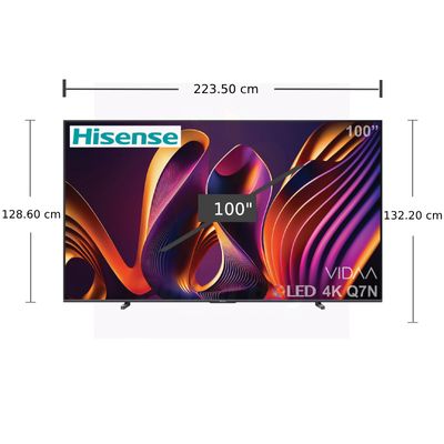 HISENSE TV 100Q7N Smart TV 100 Inch 4K VIDAA UHD QLED 100Q7N 2024