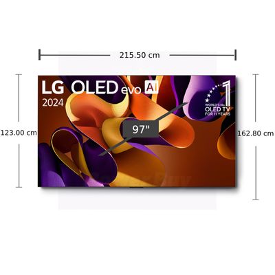 LG TV 97G4 Smart TV 97 Inch 4K UHD OLED OLED97G4PSA.ATM 2024