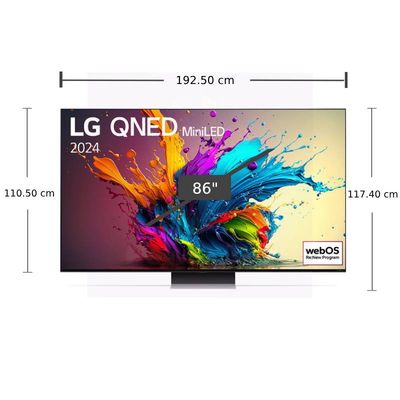 LG TV 86QNED91 Smart TV 86 Inch 4K UHD QNED Mini LED 86QNED91TSA.ATM 2024