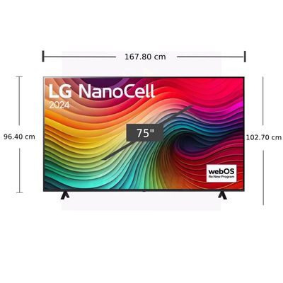 LG ทีวี 75Nano81 สมาร์ททีวี 75 นิ้ว 4K NanoCell UHD รุ่น 75NANO81TSA.ATM ปี 2024