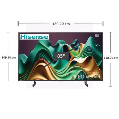 HISENSE ทีวี 85U6N สมาร์ททีวี 85 นิ้ว 4K ULED รุ่น 85U6N ปี 2024