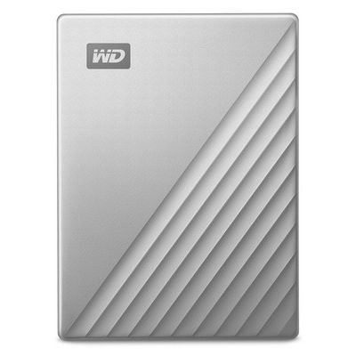 WD My Passport Ultra External ฮาร์ดดิสก์พกพา (2TB, สีเงิน) รุ่น WDBC3C0020BSL-WESN