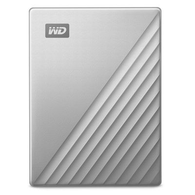 WD My Passport Ultra External Portable Hard Drive (4TB, Silver) WDBFTM0040BBL-WESN