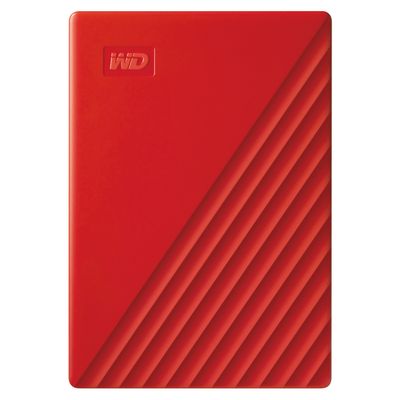 WD ฮาร์ดดิสพกพา (1TB, สีแดง) รุ่น My Passport