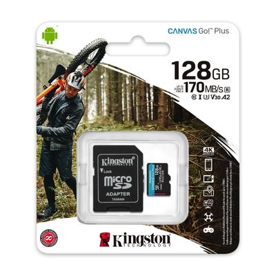 KINGSTON เมมโมรี่การ์ด (128 GB) รุ่น Canvas Go Plus