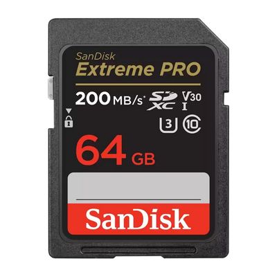 SANDISK Extreme Pro เมมโมรี่การ์ด (64GB) รุ่น SDSDXXU-064G-GN4IN