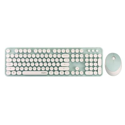 MOFII Wireless Keyboard+Mouse (Sweet Green) Fullsize Wireless Combo