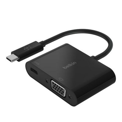 BELKIN อะแดปเตอร์แปลง USB-C เป็น VGA (สีดำ) รุ่น AVC001BTBK