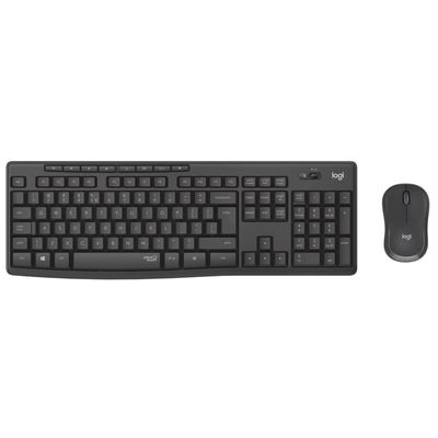 LOGITECH Wireless Keyboard + Wireless mouse (Graphite) MK295