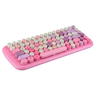 MOFII Cotton Candy Multi-Device Bluetooth Keyboard (Mixed Pink)