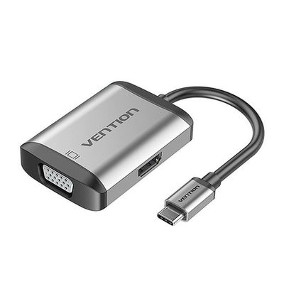 VENTION USB-C Multifunction อะแดปเตอร์ (สี Gray) รุ่น TFAHB