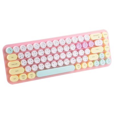 MOFII Wireless Keyboard (Pink Lemon) Brownie-Pink Lemon