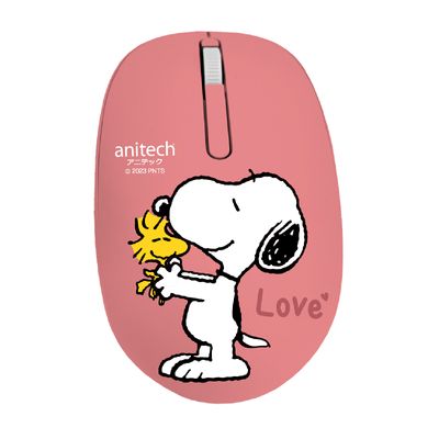 ANITECH x Peanuts เมาส์ไร้สาย (สีชมพู) รุ่น SNP-W233