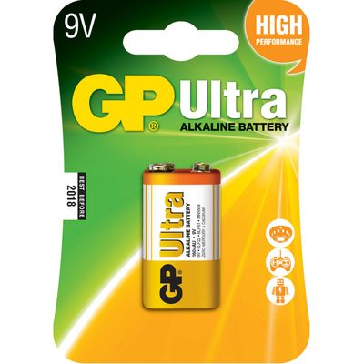 GP BATTERIES Alkaline Battery (9V) Ultra 1604AU