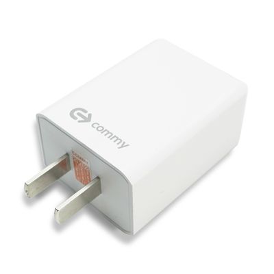 COMMY Adapter (1 USB, White) 2IN1 ADQC3.0 WHITE