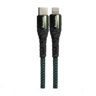 COMMY Lightning to Type C Cable (1M, Green) DC244Z C TO L (GR)