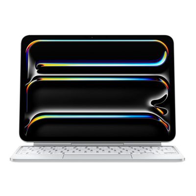 APPLE Magic Keyboard สำหรับ iPad Pro รุ่น 11 (ชิป M4) - อังกฤษ - สีขาว