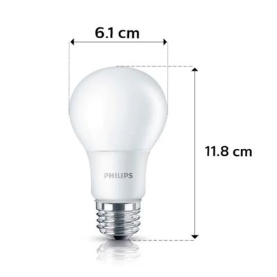 PHILIPS หลอดไฟ (12 วัตต์, E27, 4 ชิ้น) LEDBULB 12W PACK4