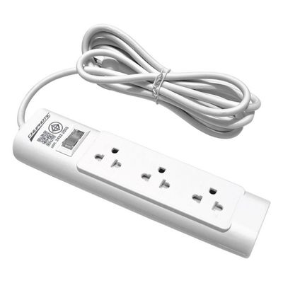 CHUPHOTIC Buy 1 Get 1 Free Power Strip (3 Outlet, 1 Switch, 3M, White) P33-2