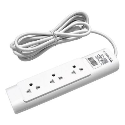 CHUPHOTIC Buy 1 Get 1 Free Power Strip (3 Outlet, 1 Switch, 3M, White) P33-2