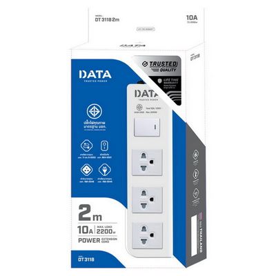 DATA POWER Power Strip (3 Outlet) DT3118