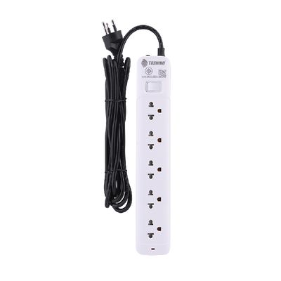 TOSHINO Power Strip (5 Outlet, 1 Switch, 5M, White) SO-55 (WH)