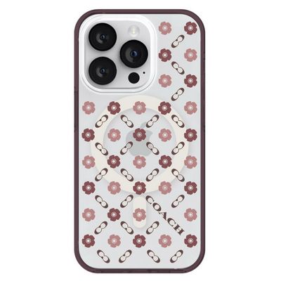 COACH MagSafe Case for iPhone 15 Pro (Branded Tea Rose) CH052538