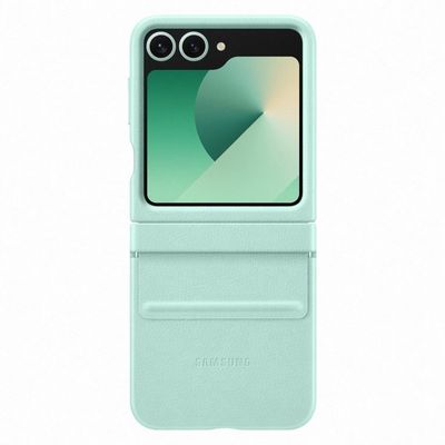 SAMSUNG Flap Vegan Leather Case for Galaxy Z Flip6 (Mint) EF-VF741PMEGWW