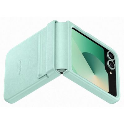 SAMSUNG Flap Vegan Leather Case for Galaxy Z Flip6 (Mint) EF-VF741PMEGWW